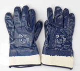 ARBEITSHANDSCHUHE MIT BLAUER GUMMBESCHICHTUNG