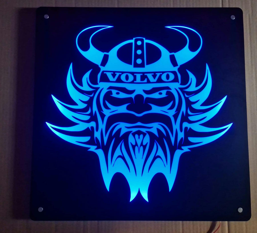 Rückwandschild Beleuchtung für Ihren Lkw. 50 x 50 cm , Passt für Volvo