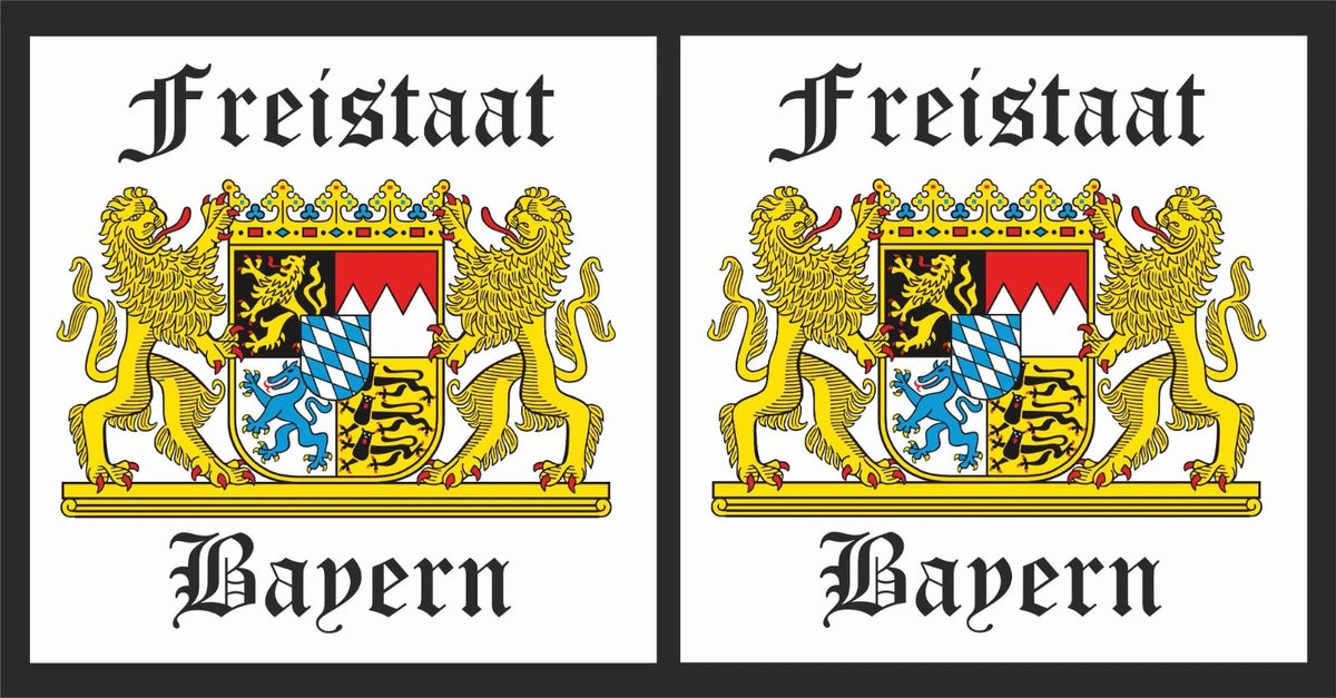 Freistaat Bayern 16 x 16 cm , 1 Satz Beleuchtung für Lkw, Transporter