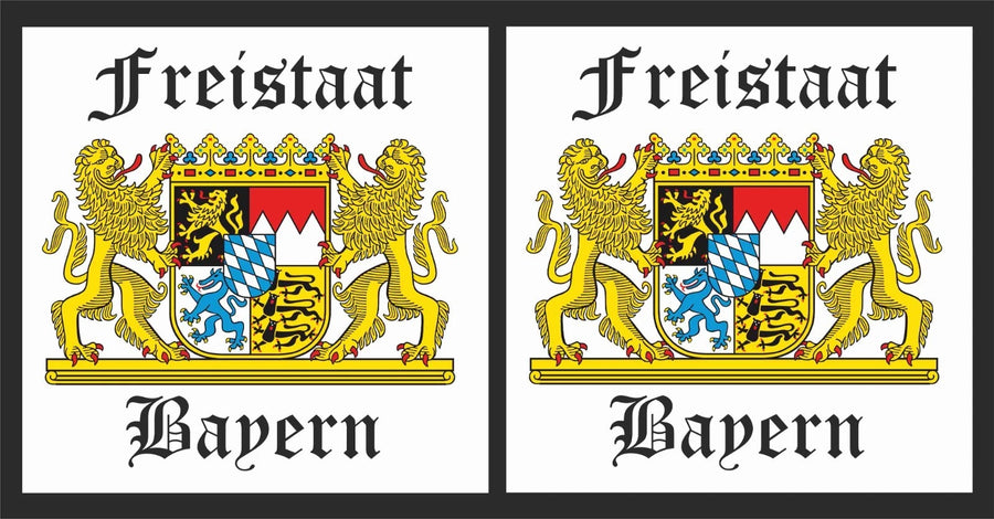 Freistaat Bayern 16 x 16 cm , 1 Satz Beleuchtung für Lkw, Transporter
