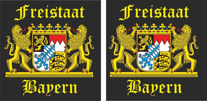 Freistaat Bayern 16 x 16 cm , 1 Satz Beleuchtung für Lkw, Transporter