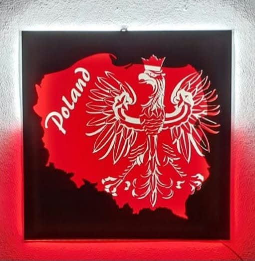 Led Rückwandschild 50 x 50 cm