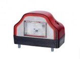LAMPE BELEUCHTUNG KENNZEICHENTAFEL LED 97X62 ROT 12/24V,