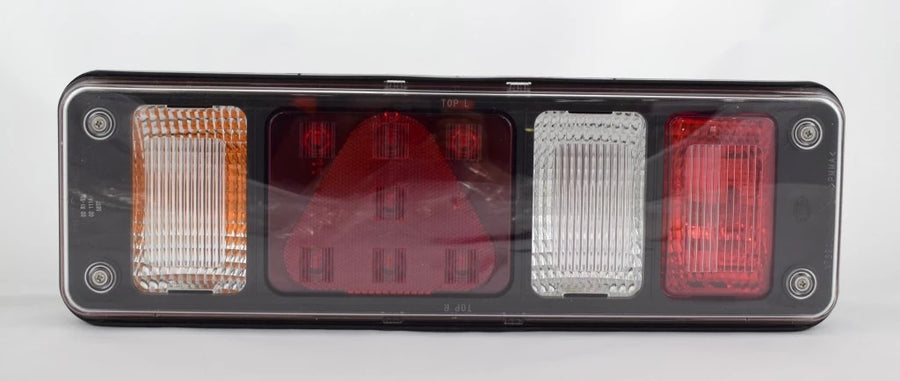 Rückleuchte, Lampenbaugruppe 6-Segment, links, Krone Hybrid P21W, PY21W, LED mit Stecker - Hella