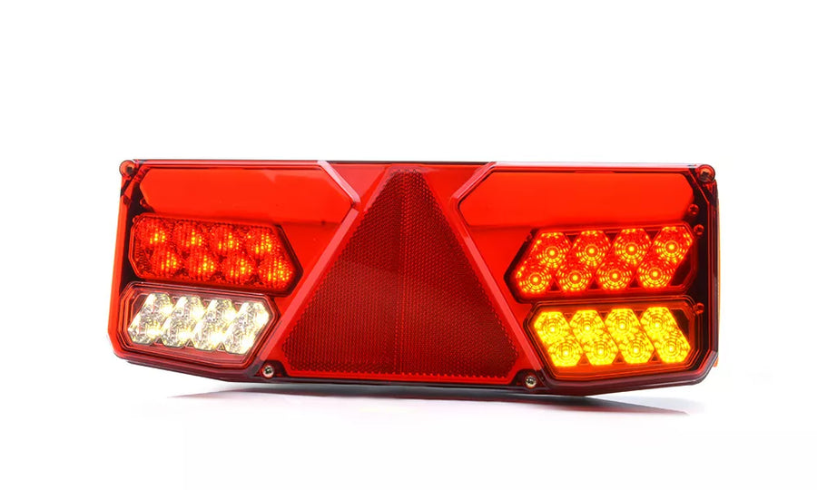 LED-Lampenbaugruppe mit 7 Funktionen, rechts, 12/24 V, 2 m Kabel, Schutzart IP66/68