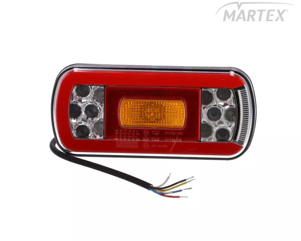5-Segment-LED-Parkleuchte 12/24 V. Bremsleuchte. Blinker. Nebelscheinwerfer. Blinker + Reflektor ohne Nummernschildbeleuchtung.