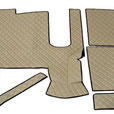 Fußmatte FÜR MAN TGX AUTOMAT GESTEPPT 2007 - BEIGE MATTE KOMPLETT RECHTS+LINKS+TUNNEL (2 SCHUBLADEN)