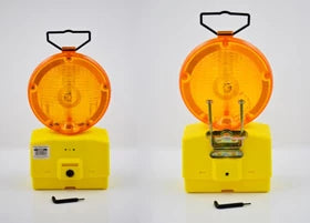BATTERIEBETRIEBENE LED-WARNLAMPE OHNE BATTERIEN