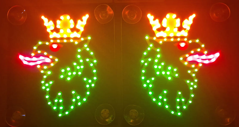 Kleine LED-Beleuchtung für die Windschutzscheibe Ihres LKW. 17 x 19 cm