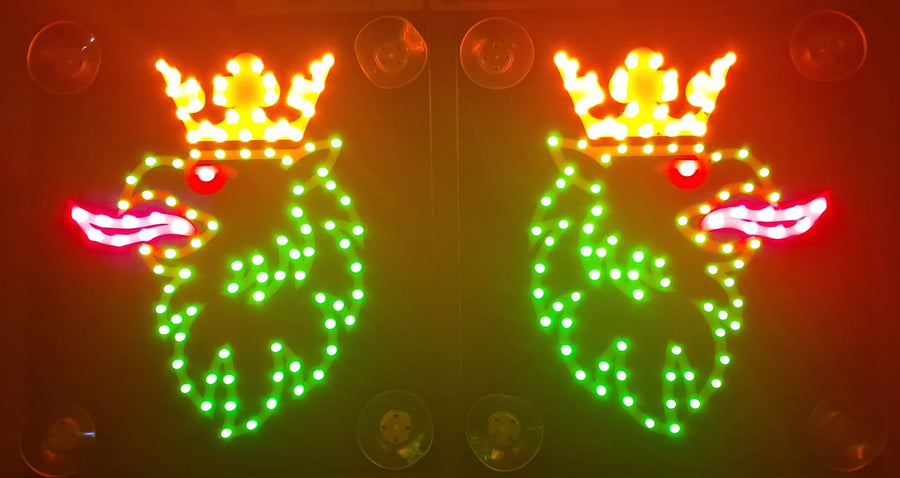 Kleine LED-Beleuchtung für die Windschutzscheibe Ihres LKW. 17 x 19 cm