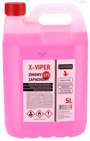 Scheibenwaschflüssigkeit -22 5L Rosa Winter mit Methylalkohol