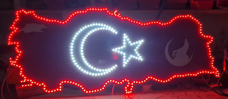 Led Rückwandschild Türkiye 95 x 40 cm ( TF10 )
