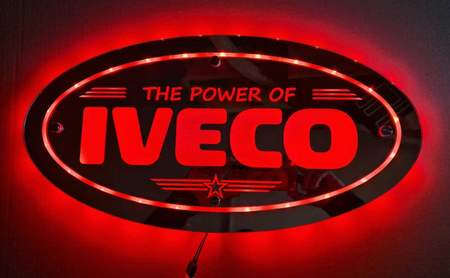 Led Spiegel, Rückwandschild 60 x 30 cm IVECO
