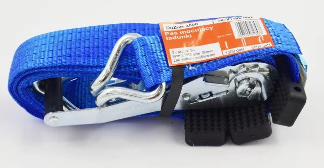 Ladungssicherungsgurt 3T 3M LOHRA mit Zugschnallen (Gurtbreite 50 mm) Orange oder Blau