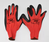 ARBEITSHANDSCHUHE XL "10" LATEX ROT GUMMI