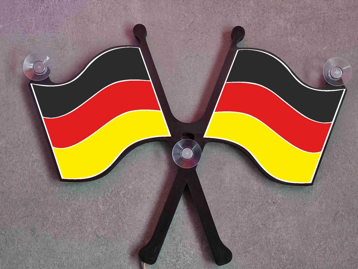DEUTSCHLAND FLAGGE, Eine beleuchtete LED-Dekoration für LKW oder PKW in.