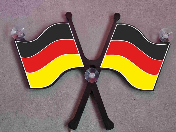 DEUTSCHLAND FLAGGE, Eine beleuchtete LED-Dekoration für LKW oder PKW in.