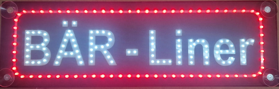 LED-Namensschild für die Windschutzscheibe Ihres LKW, 48 x 15 cm (022)