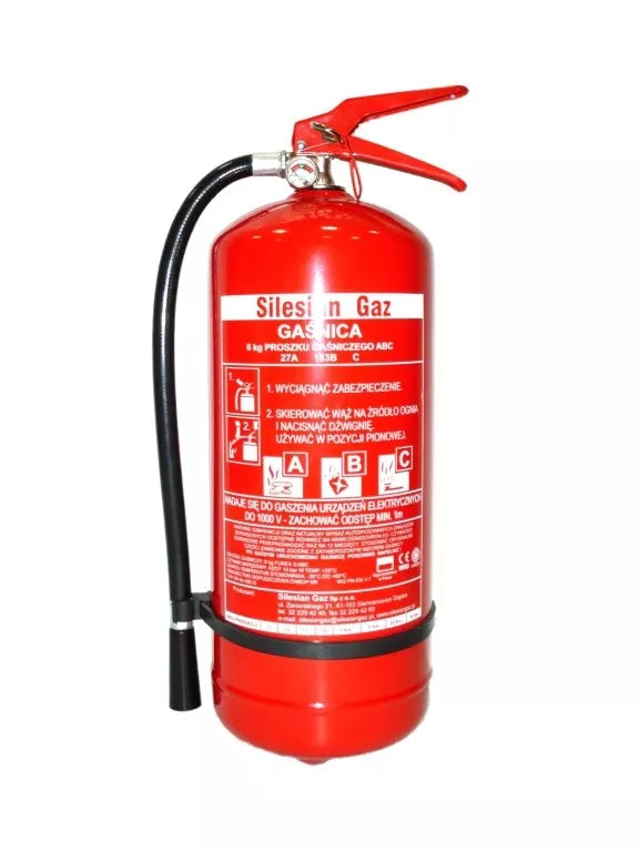 Feuerlöscher GP-6X ABC 6 kg – Ogniochron Pulverlöscher für vielseitigen Brandschutz