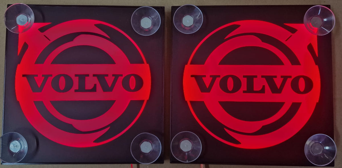 LED - Embleme für Windschutzscheibe 16x 16 cm , past für Volvo