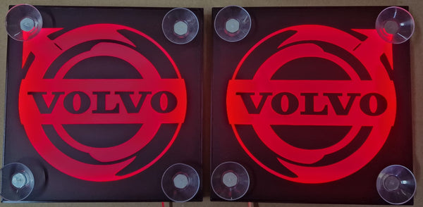 LED - Embleme für Windschutzscheibe 16x 16 cm , past für Volvo