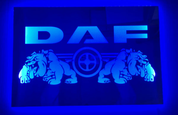 Spiegel Rückwandschild Beleuchtung für Ihren LKW , 60 x40 cm Passt für Daf