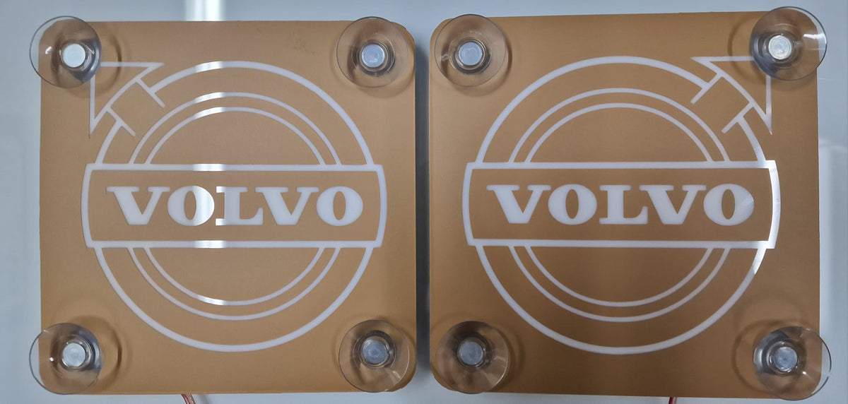 LED-Kleine Embleme für Windschutzscheibe 16 x 16 cm , Passt für LKW Volvo