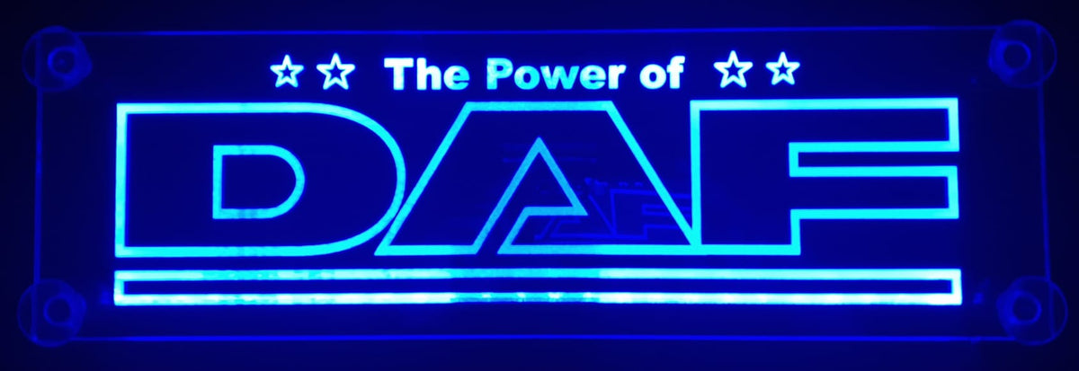 LED-Namensschild für die Windschutzscheibe Ihres LKW 48 x 15 cm (032)