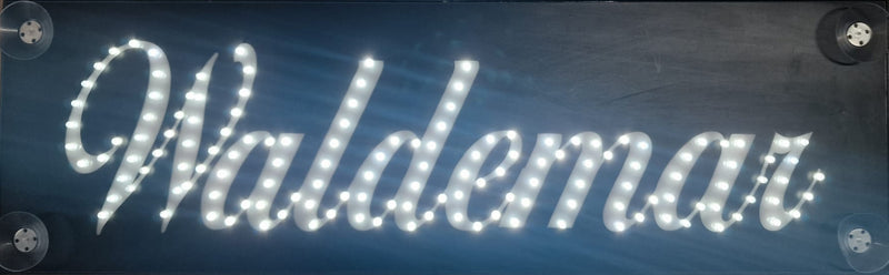LED-Namensschild für die Windschutzscheibe Ihres LKW 48 x 15 cm ( 00W)