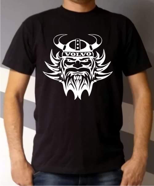 T-Shirt aus Baumwolle mit Vikinger ,Volvo, Logo , Lkw, Truck