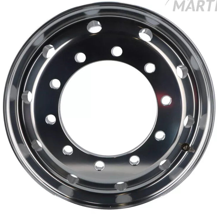 Aluminium-Felge 22,5x11,75 Zoll mit ET120 Versatz und OT26 Lochkreis