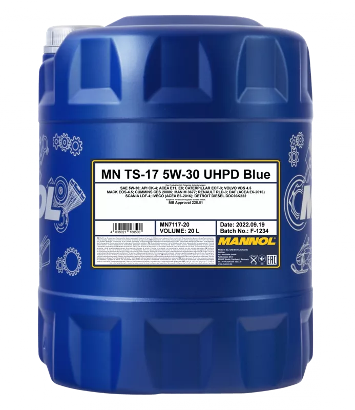OLEJ MANNOL TS-17 BLUE UHPD 5W30 20L